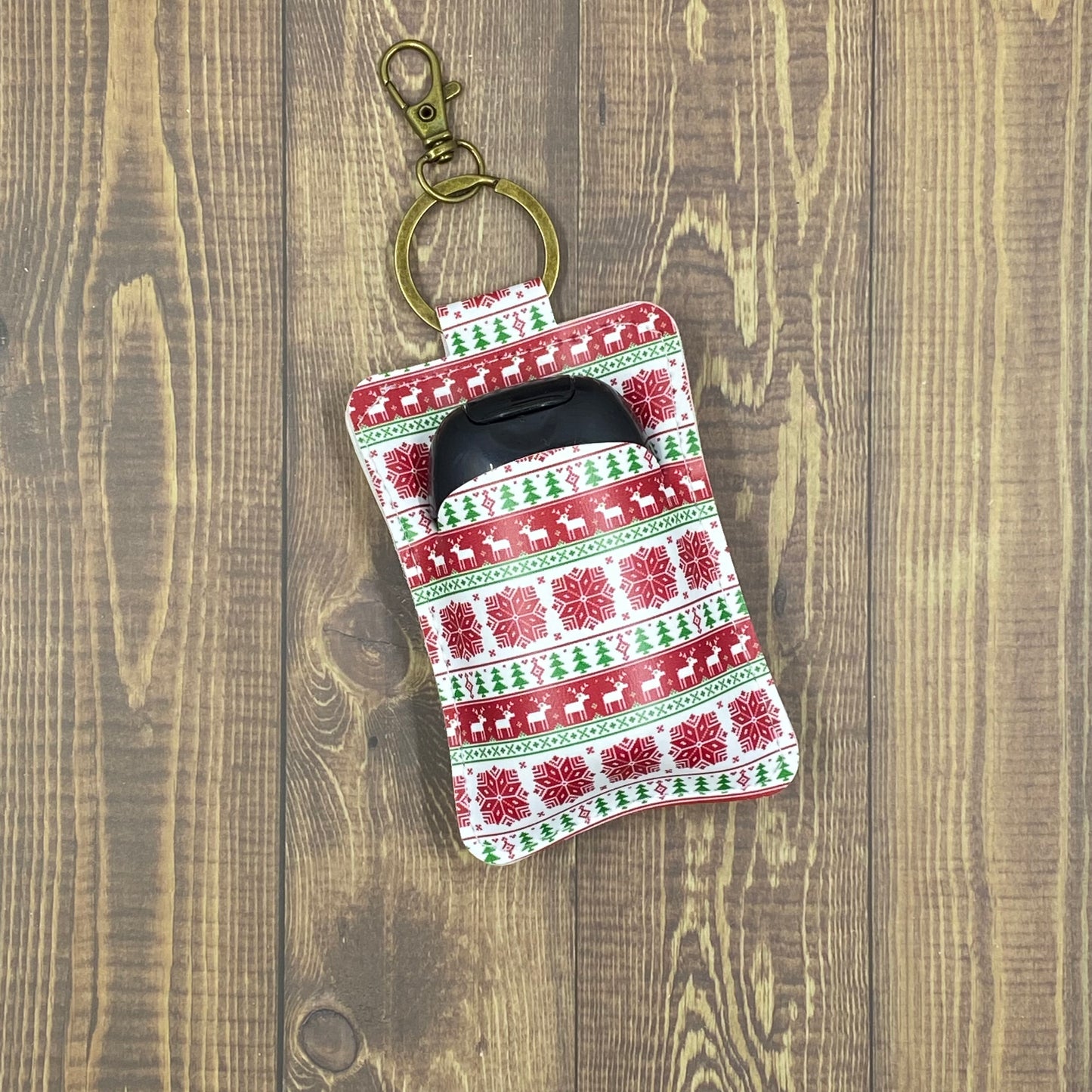 Hand Sanitizer Holder - Christmas Themed