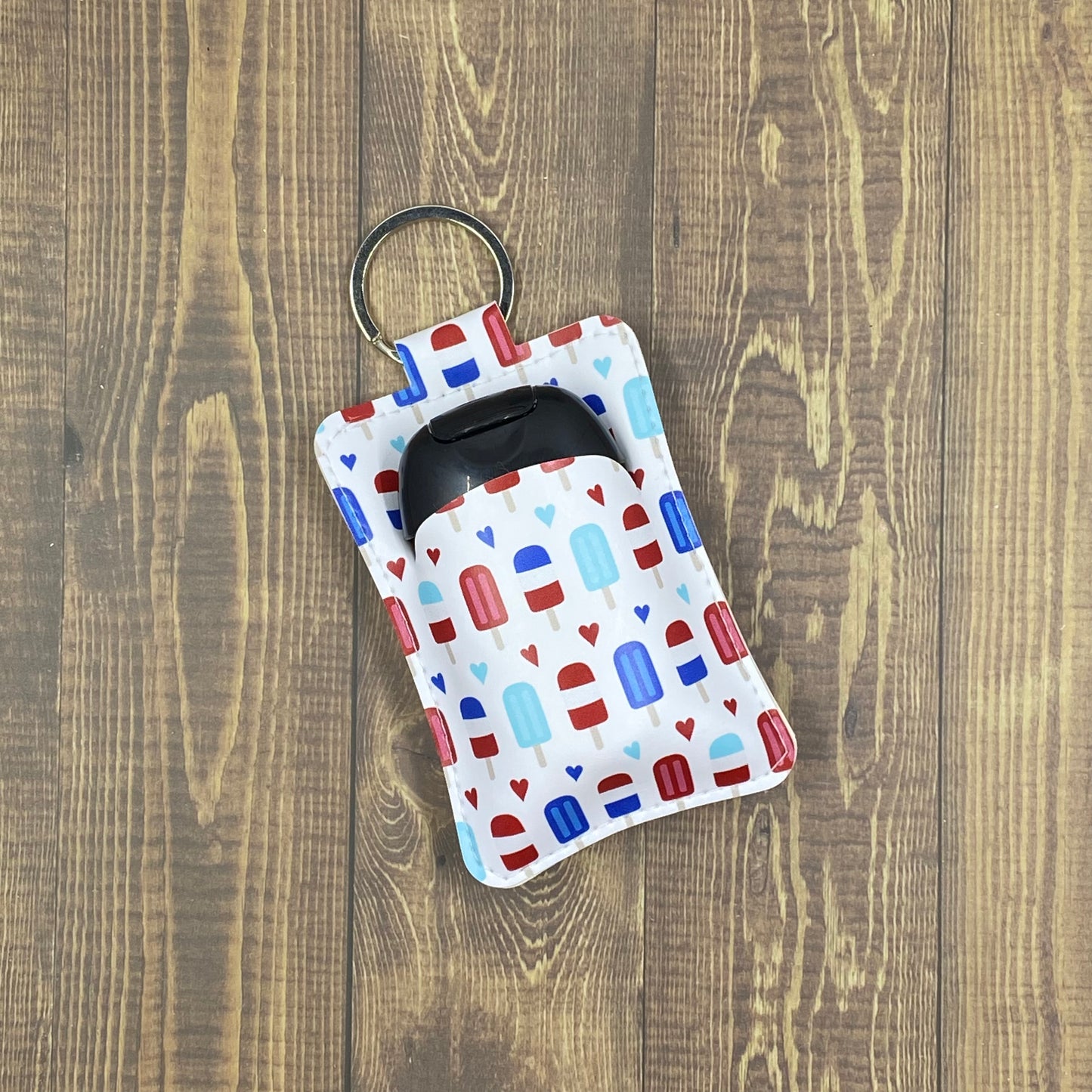 Hand Sanitizer Holder - Patriotic Ice Pops